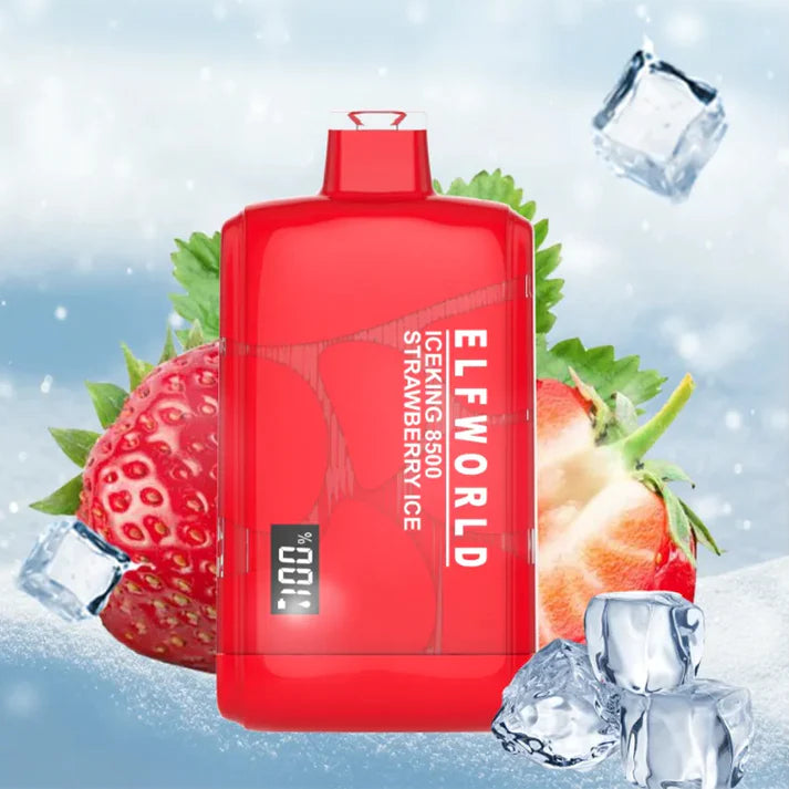 Elf World Strawberry Ice King 8500 Disposable Vape 1ct